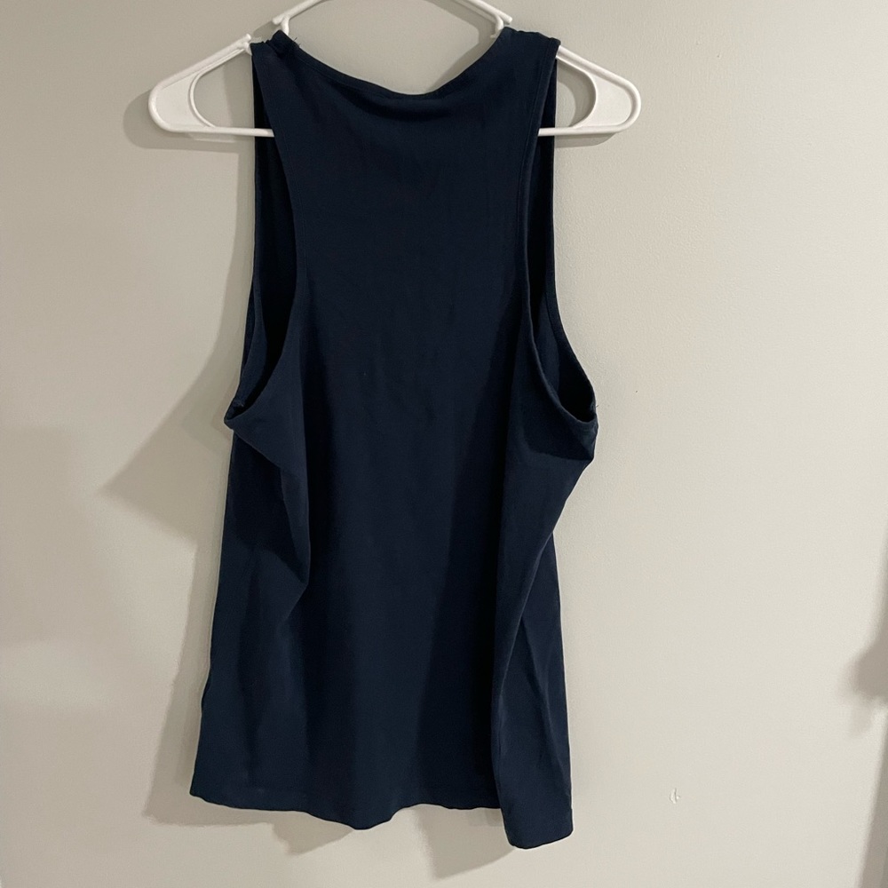 Navy blue gymshark tank top
